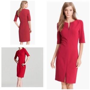 Diane von Furstenberg Saturn Red, bodycom sheath dress